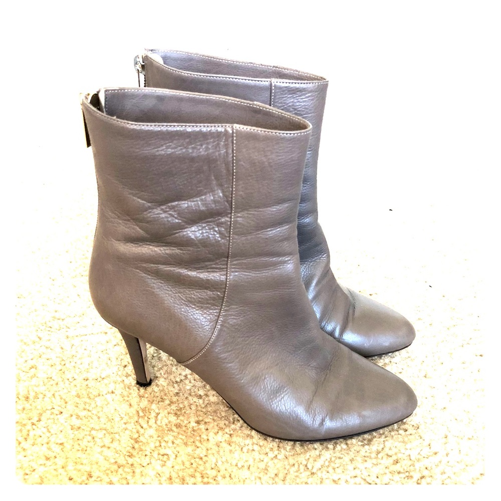 Jimmy Choo Duke Booties Grey/Tan 8